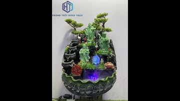 Thác nước phong thủy Phúc Lộc Thọ ,  cóc ngậm tiền