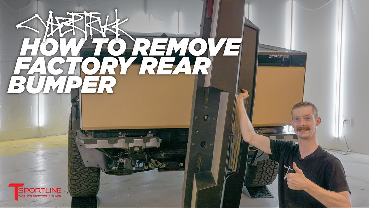How to Remove Factory Rear Bumper on Tesla Cybertruck - DIY Step-by ...