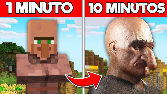 a cada dano o Minecraft fica mais realista #shorts #mi