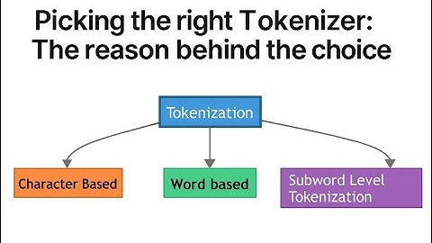 Picking the right Tokenizer: The reason behind the choice