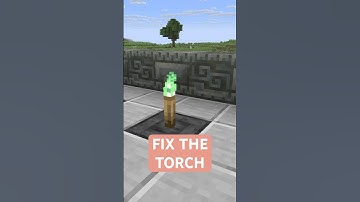 A BIG PROBLEM WITH THE NEW TORCH. MINECRAFT PLEASE FIX THIS!