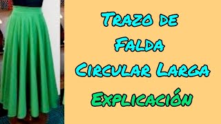 Cómo cortar una falda circular - YouTube