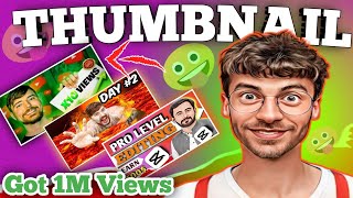 Create Eye Catching Thumbnail in 5 Minute - Big YouTuber Secrets