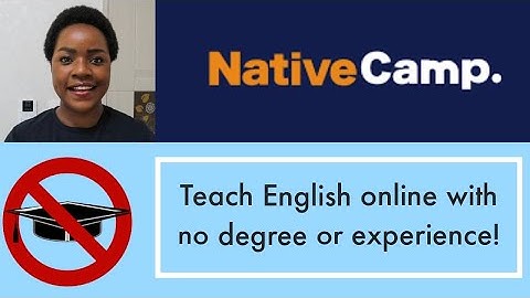 Teach English online without a degree or experience on Native Camp #ESL