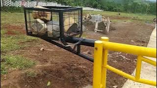 pengecatan portal dari pipa galvanis