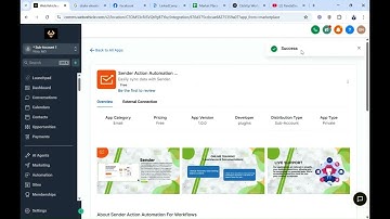 How to Connect Sender with HighLevel Workflow actions in GHL. Integrate Sender and #GoHighLevel