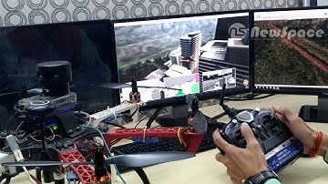 Unity3D and Airsim simulation of a drone using Hardware in the loop