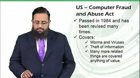 Legal approaches to Network security | Introduction to Computing | CS101_Topic084