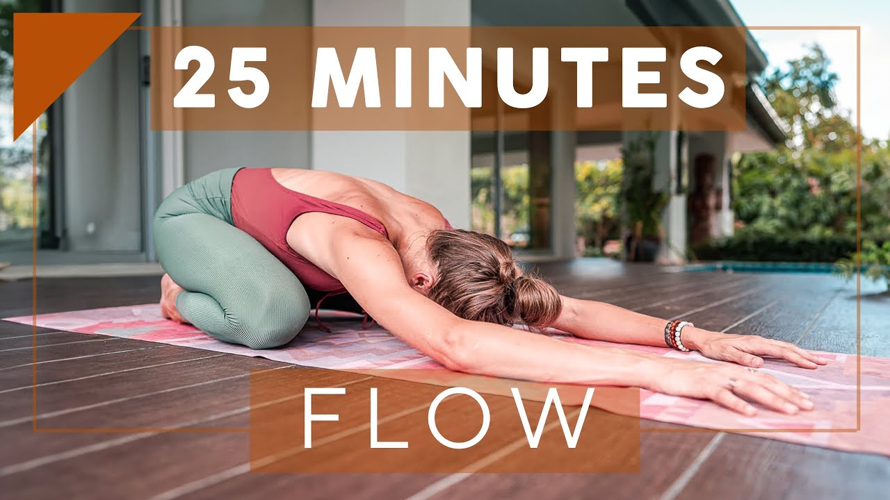 Simple 25 Minute Vinyasa Yoga Class for Beginners Breathe and Flow