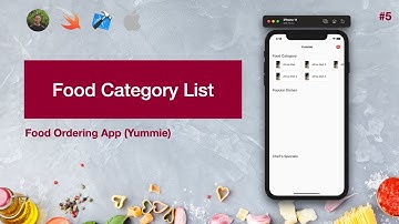 5. Food Category Horizontal List | Swift 5, XCode 12