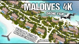 Maldives 4K | Waldorf Astoria Maldives Ithaafushi | Drone video | Meditation music