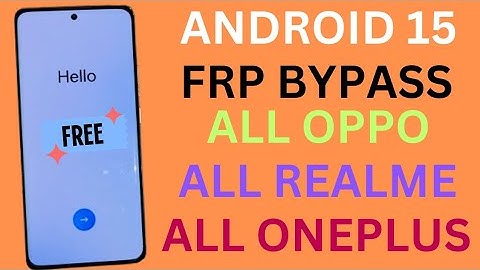 Android 15 Frp Free ✌️ All Oppo Realme & OnePlus | Frp Bypass OPPO OnePlus Realme Android 15 #Free