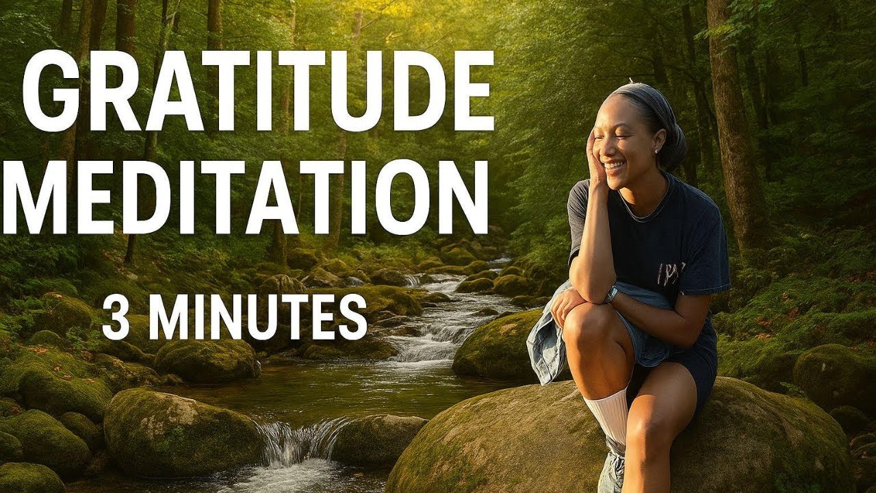 3 Minute Guided Meditation for Gratitude and Peace - YouTube