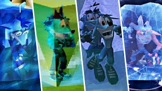 Animation of Crash Bandicoot frozen (1997 - 2020)