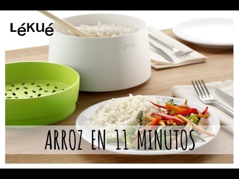 Arroz en 11 minutos II Receta Rice & Grain Cooker de Lékué 