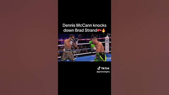 Dennis McCann knocks down Brad Strand in the second round #boxing #McCann #UKboxing