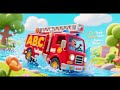 Fire Truck Water ABC Splash Song Nursery Rhymes Kids Songs