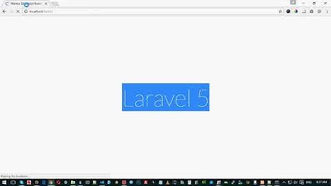 Add a Bootstrap template for Laravel 5 front end Tutorial