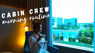 Cabin Crew morning routine