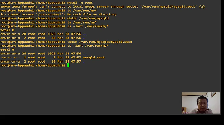 How To Fix ERROR 2002 (HY000): Can't connect to local MySQL server through socket