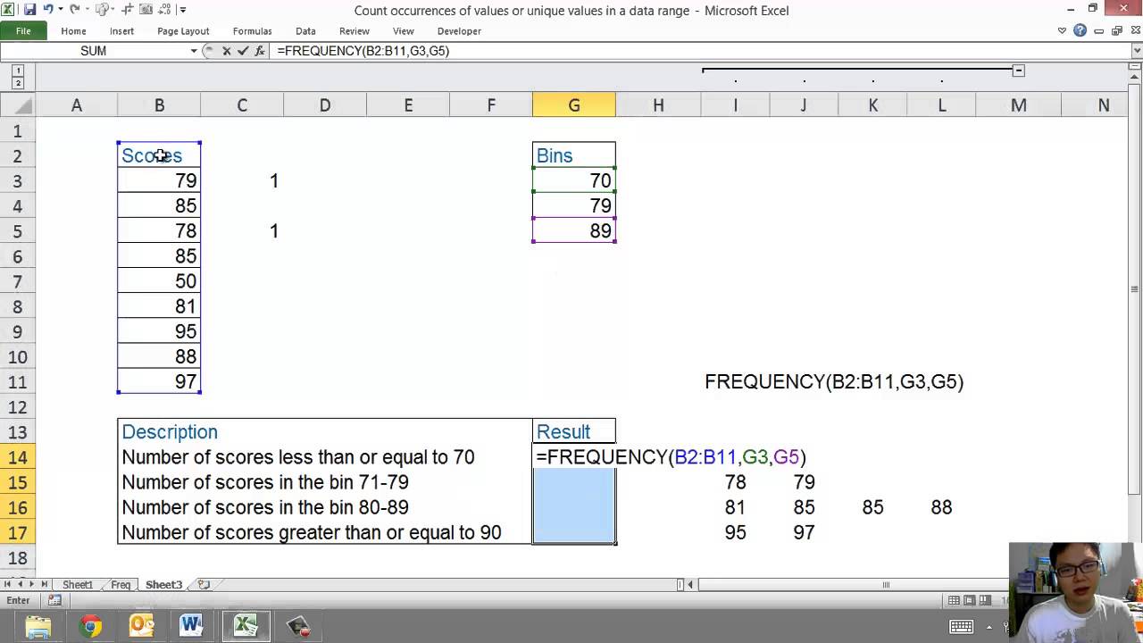 excellent synonym Epd21 Malaysian Favourite Excel Tip - The Frequency Function