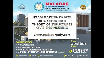 3014  l THEORY OF STRUCTURE l CIVIL ENGINEERING l SEM 3 l REVISION 21 l #polytechnic