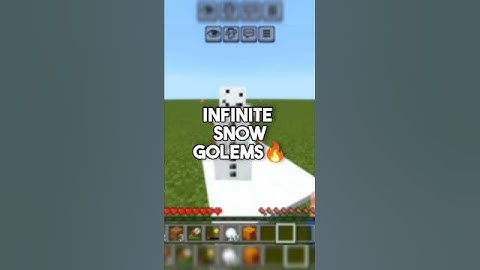 How To Make Infinite Snow Golems In Minecraft🔥 #minecraft #shorts