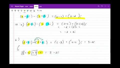 Mac 1105 sec 1.3 Complex Numbers