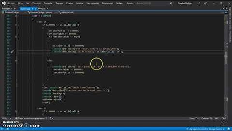 Explicación Ejemplo Cajero Automático con C# Visual Studio