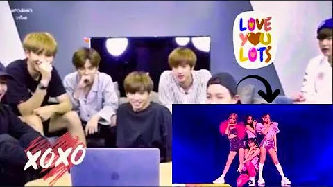 BTS reaction to BLACKPINK - SOUR CANDY   [THE SHOW] #BTS #BLACKPINK