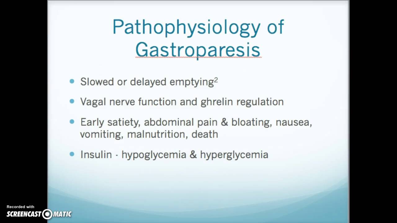 diabetic gastroparesis youtube