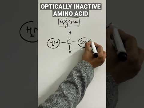 Video: Hvordan er glycin optisk aktiv?