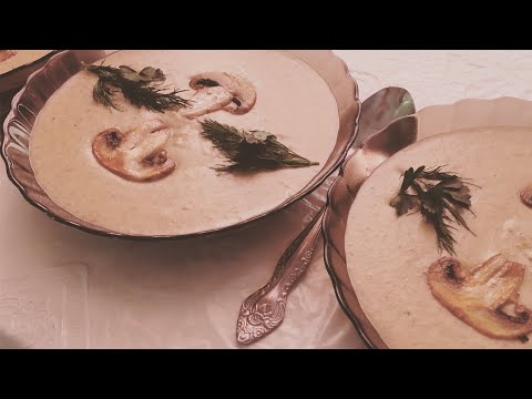 Крем-суп (пюре) с шампиньонами