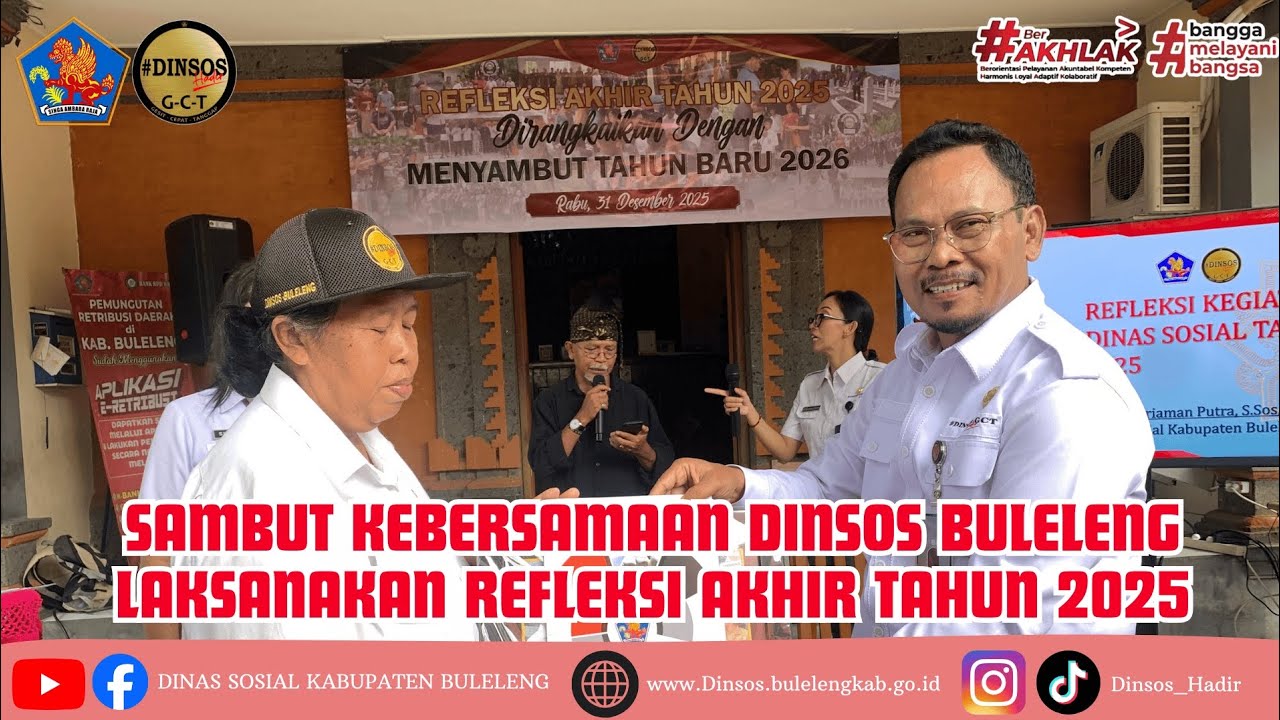 Sambut Kebersamaan Dinsos Buleleng Laksanakan Refleksi Akhir Tahun 2025