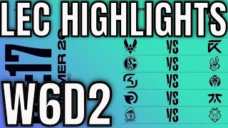 LEC Highlights ALL GAMES Week 6 Day 2 Summer 2020 League of Legends EULEC