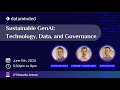 Dataminded Event "𝐒𝐮𝐬𝐭𝐚𝐢𝐧𝐚𝐛𝐥𝐞 𝐆𝐞𝐧𝐀𝐈" - Part 2 Governance: how to sustainably scale GenAI initiatives