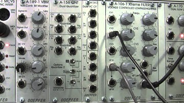 Doepfer A106-1 Xtreme Lowpass/Highpass Filter Modulation and Resonance Part One