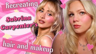 Trying Sabrina Carpenters Iconic Hair And Makeup