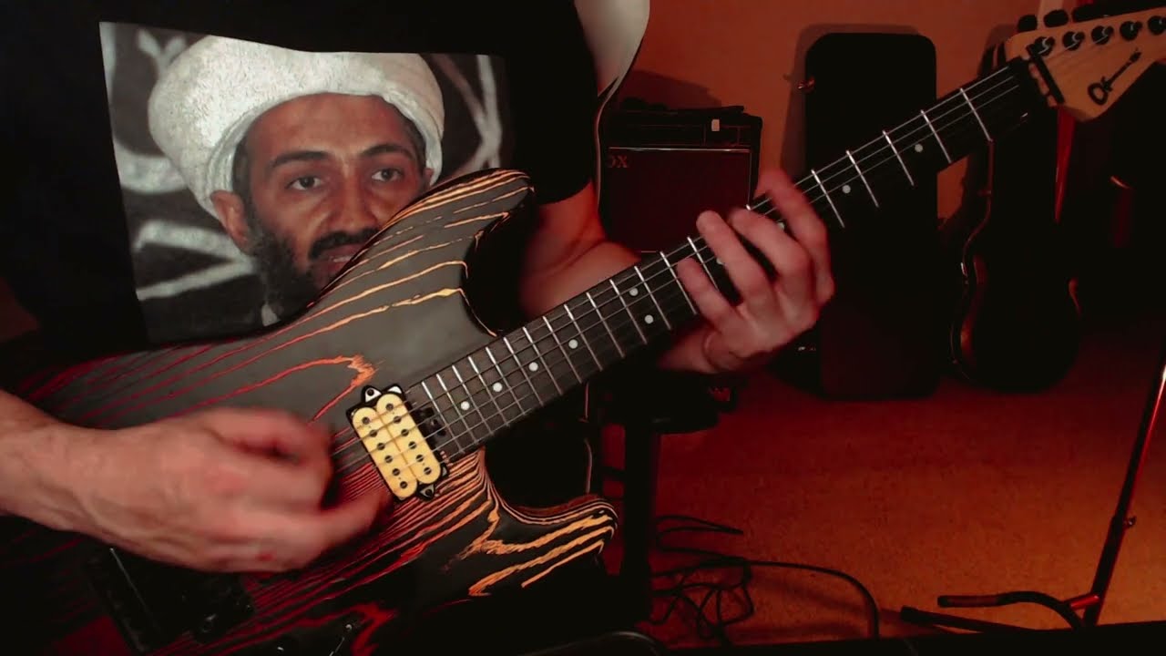 Osama Bin Laden Doing Guitar Terrorism