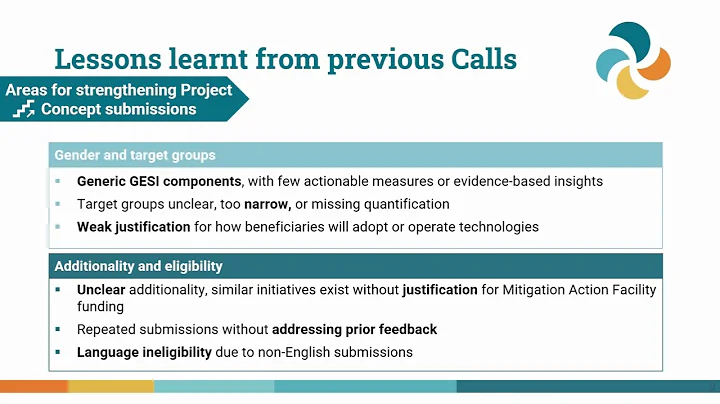 Webinar Call for Projects 2026 lessons learnt and common pitfalls for the Concept Phase