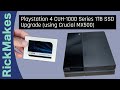 PlayStation4 - PS4 (CUH-1000A) 1TB SSD換装 + PSVR Sony PS VR PSVR CUH-ZVR 1 For PS4 Tested Working Headset