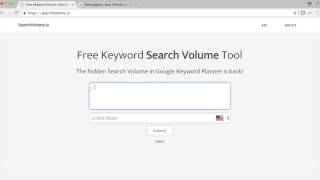Free Keyword Search Volume Tool - SearchVolume.io - Get search volume for Übersuggest keywords