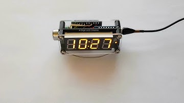 Часы будильник на 7 ми сегментах и погода