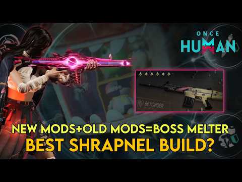 SOCR Shrapnel INSANE Endgame Build ⚡| New + Old Mods Combination | Doom’s Embrace skin #OnceHuman