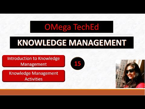 تصویری: منظور شما از مدیریت دانش چه فعالیت هایی در مدیریت دانش انجام می شود؟