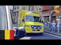 Dinant emergency ambulance responding with siren and lights  rettungswagen auf einsatzfahrt