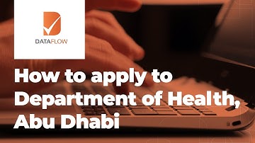 DOH - How to apply to DataFlow for the Department of Health, Abu Dhabi