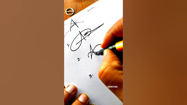 How to sign the letter A?