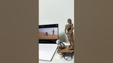Cardboard Star Wars robot     #starwars #c3po #r2d2 #arduino  #making #스타워즈