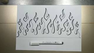 How to draw FLAMES in 5 minutes